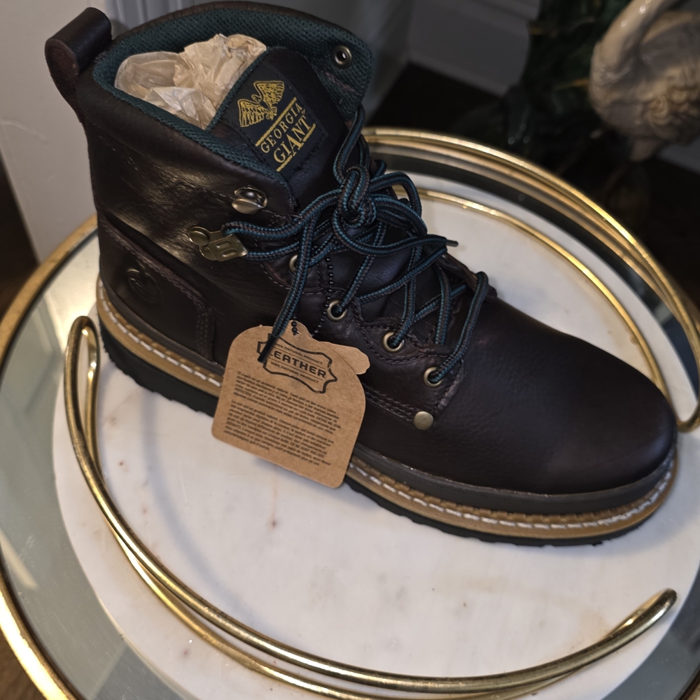 Georgia Boot Dark Brown Leather Boots
